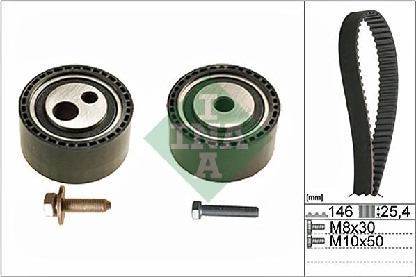 INA 530 0446 10 - Комплект зубчатого ремня ГРМ autospares.lv