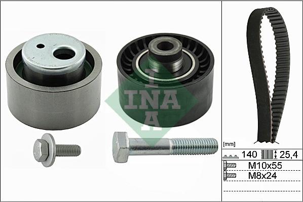 INA 530 0440 10 - Комплект зубчатого ремня ГРМ autospares.lv