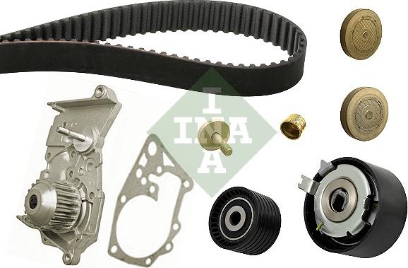 INA 530 0415 30 - Водяной насос + комплект зубчатого ремня ГРМ autospares.lv