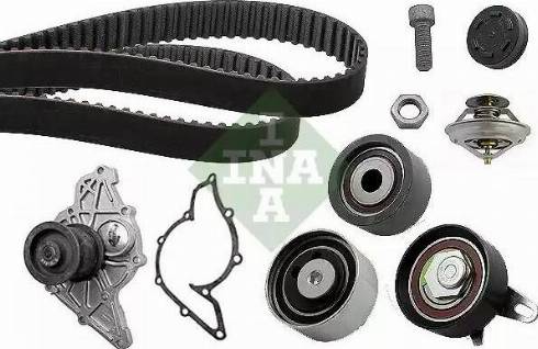 INA 530 0416 30 - Водяной насос + комплект зубчатого ремня ГРМ autospares.lv