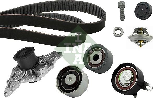 INA 530 0416 31 - Водяной насос + комплект зубчатого ремня ГРМ autospares.lv