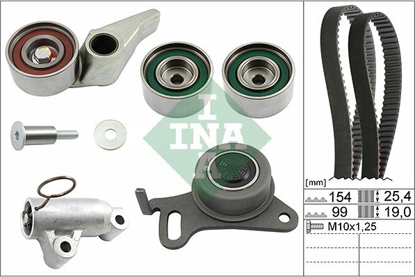 INA 530 0594 10 - Комплект зубчатого ремня ГРМ autospares.lv