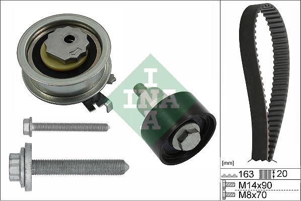 INA 530 0592 11 - Комплект зубчатого ремня ГРМ autospares.lv