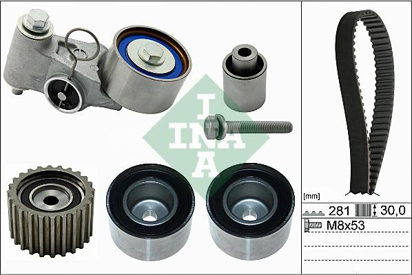 INA 530 0563 10 - Комплект зубчатого ремня ГРМ autospares.lv