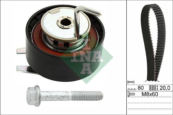 INA 530 0692 10 - Комплект зубчатого ремня ГРМ autospares.lv