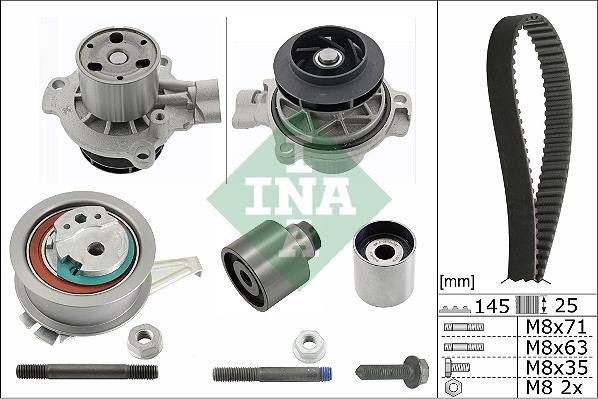 INA 530 0699 31 - Водяной насос + комплект зубчатого ремня ГРМ autospares.lv