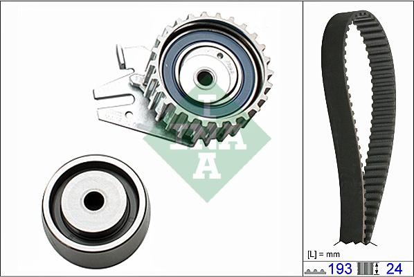 INA 530 0621 10 - Комплект зубчатого ремня ГРМ autospares.lv