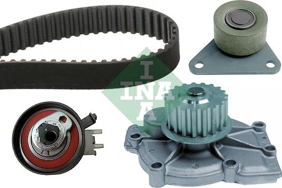 INA 530 0063 30 - Водяной насос + комплект зубчатого ремня ГРМ autospares.lv