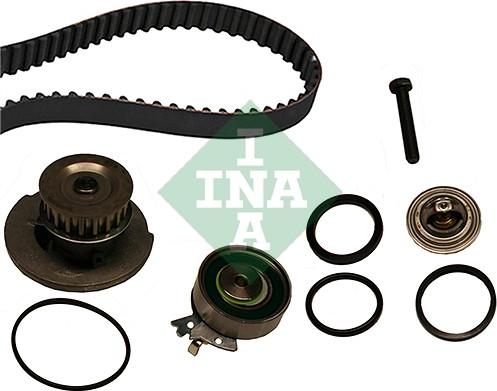 INA 530 0004 30 - Водяной насос + комплект зубчатого ремня ГРМ autospares.lv