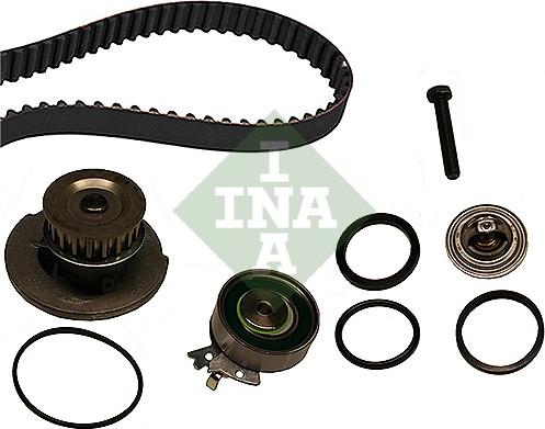 INA 530 0004 31 - Водяной насос + комплект зубчатого ремня ГРМ autospares.lv