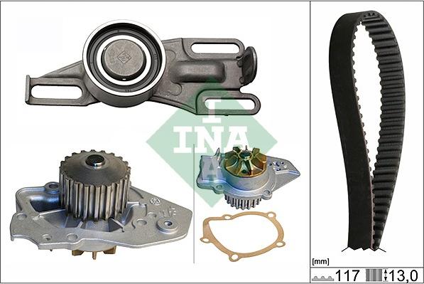 INA 530 0019 30 - Водяной насос + комплект зубчатого ремня ГРМ autospares.lv