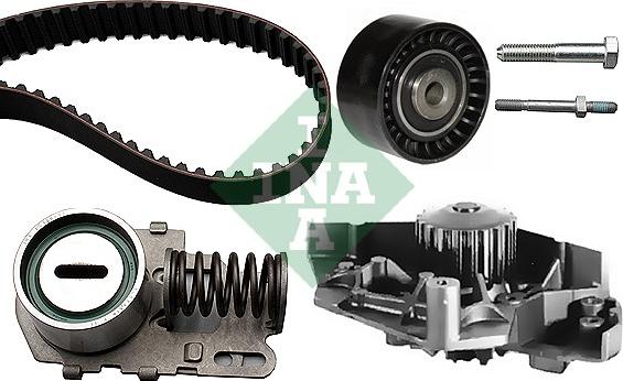 INA 530 0076 30 - Водяной насос + комплект зубчатого ремня ГРМ autospares.lv