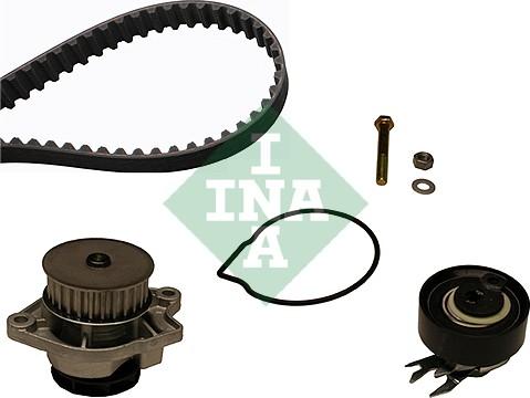 INA 530 0166 31 - Водяной насос + комплект зубчатого ремня ГРМ autospares.lv