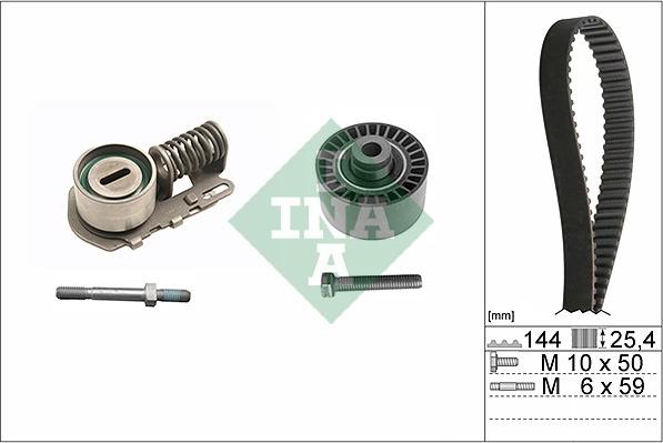 INA 530 0115 10 - Комплект зубчатого ремня ГРМ autospares.lv
