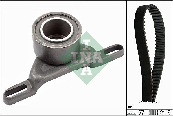 INA 530 0133 10 - Комплект зубчатого ремня ГРМ autospares.lv