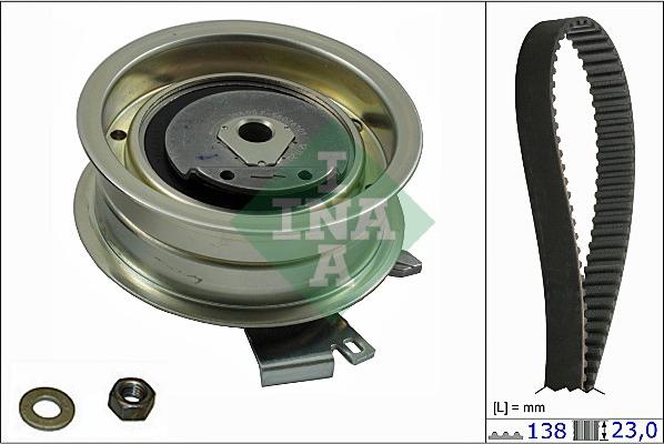 INA 530 0171 10 - Комплект зубчатого ремня ГРМ autospares.lv