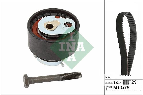 INA 530 0850 10 - Комплект зубчатого ремня ГРМ autospares.lv