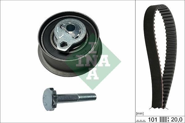 INA 530 0839 10 - Комплект зубчатого ремня ГРМ autospares.lv