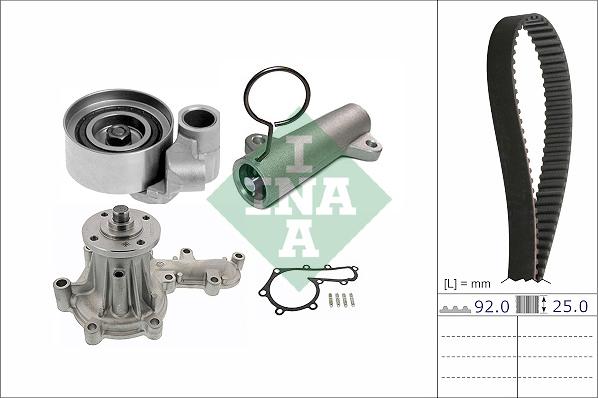 INA 530 0838 30 - Водяной насос + комплект зубчатого ремня ГРМ autospares.lv