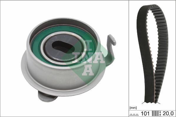 INA 530 0355 10 - Комплект зубчатого ремня ГРМ autospares.lv