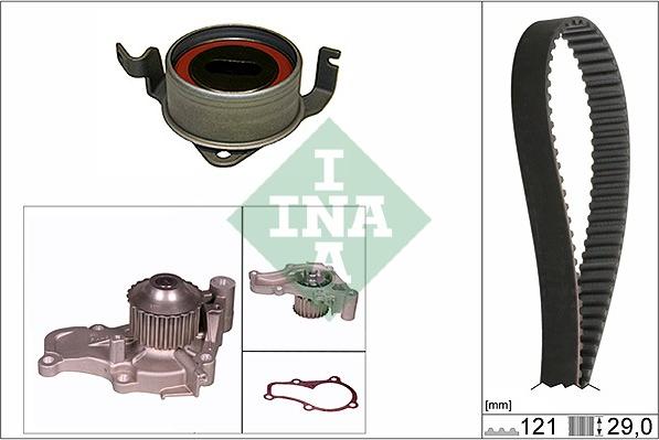 INA 530 0309 30 - Водяной насос + комплект зубчатого ремня ГРМ autospares.lv