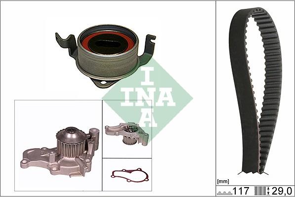 INA 530 0308 30 - Водяной насос + комплект зубчатого ремня ГРМ autospares.lv