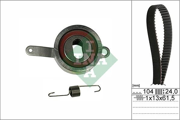 INA 530 0314 10 - Комплект зубчатого ремня ГРМ autospares.lv