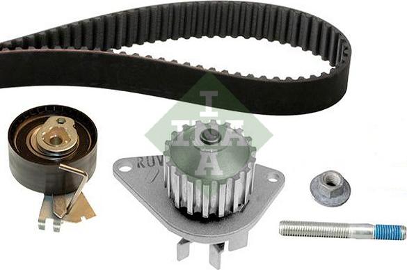 INA 530 0334 30 - Водяной насос + комплект зубчатого ремня ГРМ autospares.lv