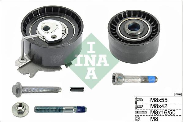 INA 530 0379 09 - Комплект роликов, зубчатый ремень ГРМ autospares.lv