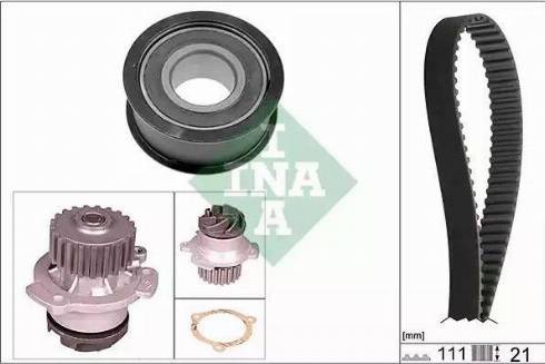 INA 530 0287 30 - Водяной насос + комплект зубчатого ремня ГРМ autospares.lv