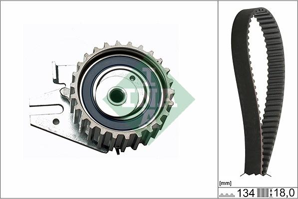 INA 530 0221 10 - Комплект зубчатого ремня ГРМ autospares.lv