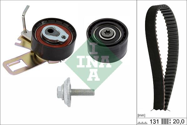 INA 530 0760 10 - Комплект зубчатого ремня ГРМ autospares.lv