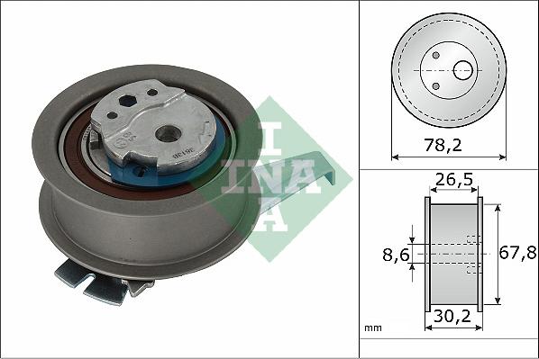 INA 531096210 - Натяжной ролик, зубчатый ремень ГРМ autospares.lv