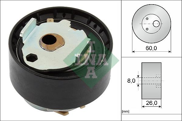 INA 531 0919 10 - Натяжной ролик, зубчатый ремень ГРМ autospares.lv