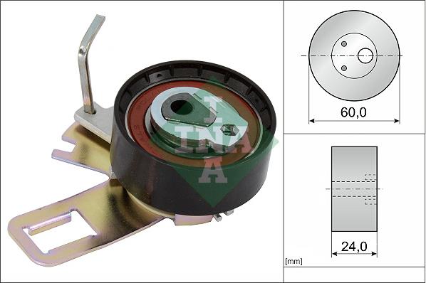 INA 531 0920 10 - Натяжной ролик, зубчатый ремень ГРМ autospares.lv