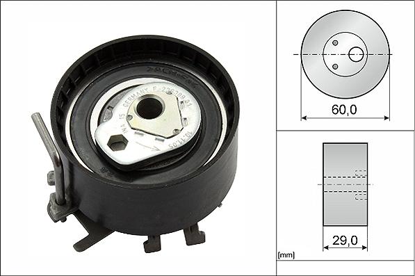 INA 531 0404 10 - Натяжной ролик, зубчатый ремень ГРМ autospares.lv