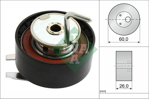 INA 531 0578 10 - Натяжной ролик, зубчатый ремень ГРМ autospares.lv