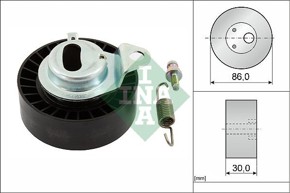 INA 531 0657 20 - Натяжной ролик, зубчатый ремень ГРМ autospares.lv