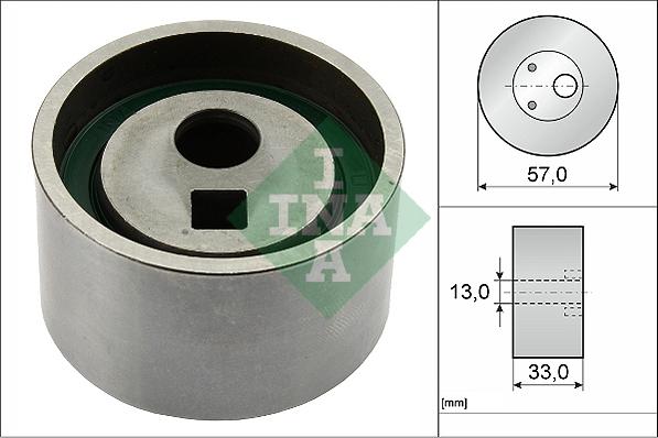 INA 531 0047 10 - Натяжной ролик, зубчатый ремень ГРМ autospares.lv