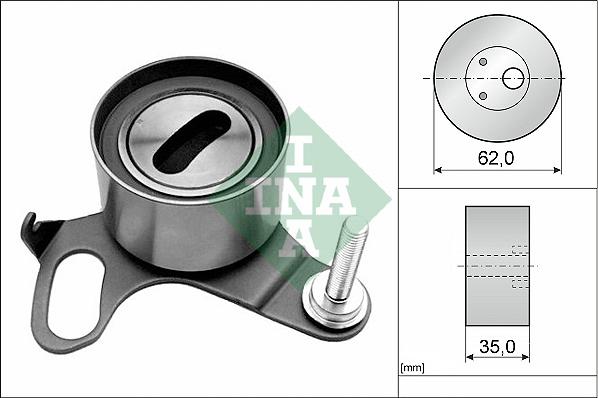 INA 531 0191 20 - Натяжной ролик, зубчатый ремень ГРМ autospares.lv