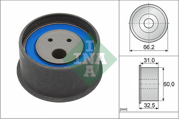 INA 531 0193 20 - Натяжной ролик, зубчатый ремень ГРМ autospares.lv