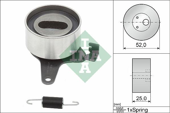 INA 531 0106 20 - Натяжной ролик, зубчатый ремень ГРМ autospares.lv