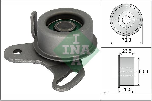 INA 531 0118 20 - Натяжной ролик, зубчатый ремень ГРМ autospares.lv