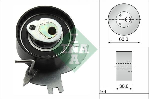 INA 531 0885 10 - Натяжной ролик, зубчатый ремень ГРМ autospares.lv