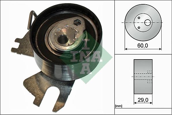 INA 531 0839 10 - Натяжной ролик, зубчатый ремень ГРМ autospares.lv