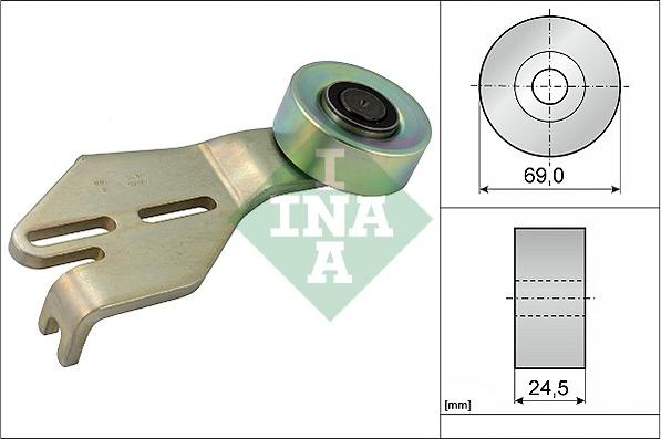 INA 531 0238 10 - Ролик, поликлиновый ремень autospares.lv