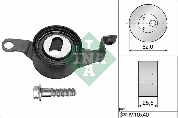 INA 531 0225 10 - Натяжной ролик, зубчатый ремень ГРМ autospares.lv