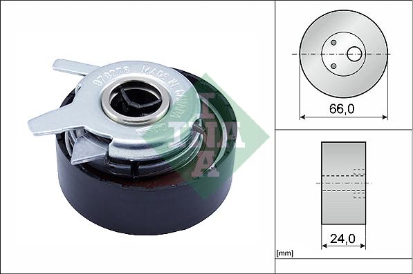 INA 531 0276 30 - Натяжной ролик, зубчатый ремень ГРМ autospares.lv