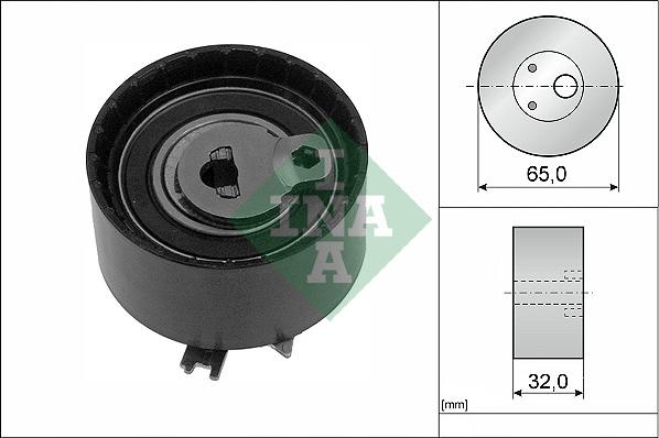 INA 531 0710 10 - Натяжной ролик, зубчатый ремень ГРМ autospares.lv