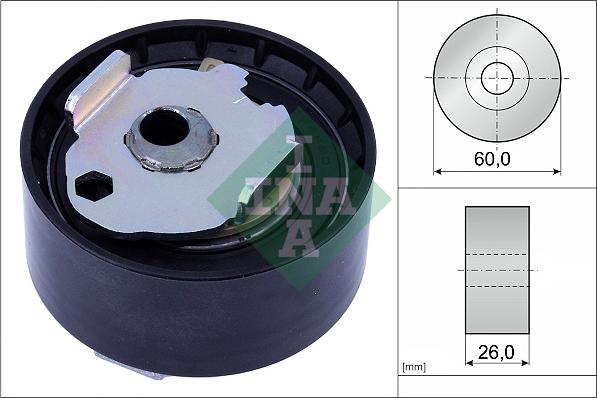 INA 531 1024 10 - Натяжной ролик, зубчатый ремень ГРМ autospares.lv